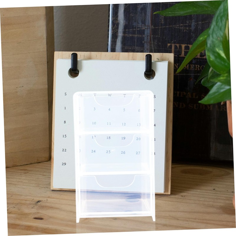 GLEAVI Multi Functional Acrylic Drawer Organizer Compartment Desk Storage Box