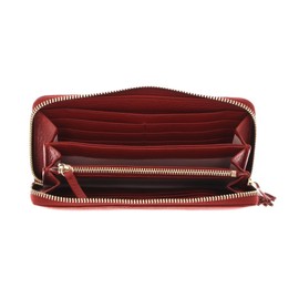 Coccinelle Tassel Zip Around Wallet Acero, Acero