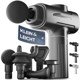 HELDENWERK Massage Gun with 6 Massage Heads and 3200 rpm I Muscle Massage Gun with USB-C Connection I Muscle Massager Massage Gun Muscle Massage Gun Muscle Gun (Grey)