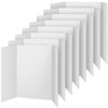 8 Pieces Tri Fold Poster Board,Lightweight Fold Presentation Board,Science Fair