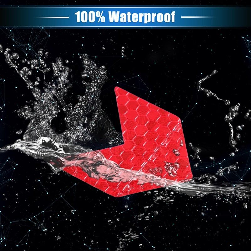 VekAuto 10 Pcs Reflective Stickers, Arrow Shape Universal for Cars