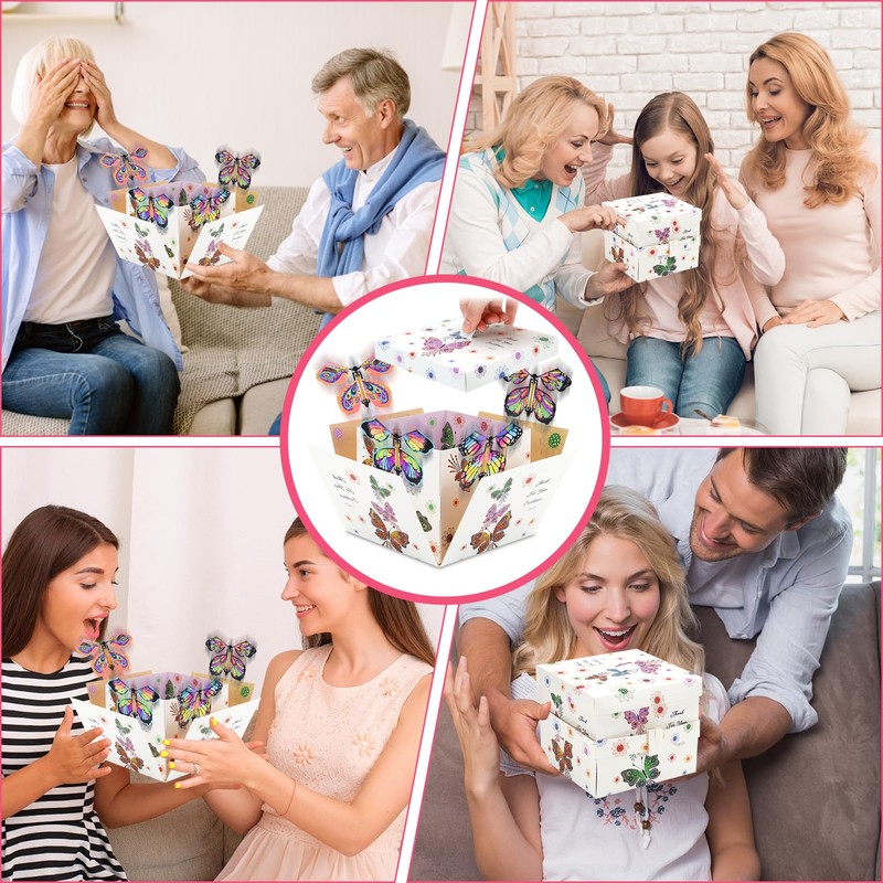 Rierousy Surprise Gift Box Butterfly, DIY Explosion Box, Small, Explosion