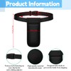 3 Pcs Massage Oil Bottles Cover Kits, Black Adjustable Single