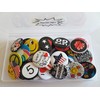 R.B.Y. Special100% Huge Wholesale Set of 30 New Pins/Buttons/Badges 80's