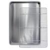 Commercial Quality Cookie Sheet and Rack - Aluminum Half Sheet