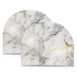 Servilleteros de mármol blanco para mesas, servilleteros de papel, cocina, cena, dispensador de servilletas de acrílico para restaurante, decoración del hogar, bar, 1 paquete