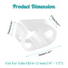 Kyuionty 1/4" - 1/2" Plastic Tubing Clamps Adjustable Tube Clamp,