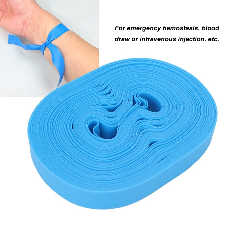 50 Pieces/Roll Disposable Tourniquet Stretchable for Adult Emergency Aid Intravenous