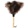 iHUFeather Ostrich Feather Duster 14 inch Feather Duster Fluffy Natural