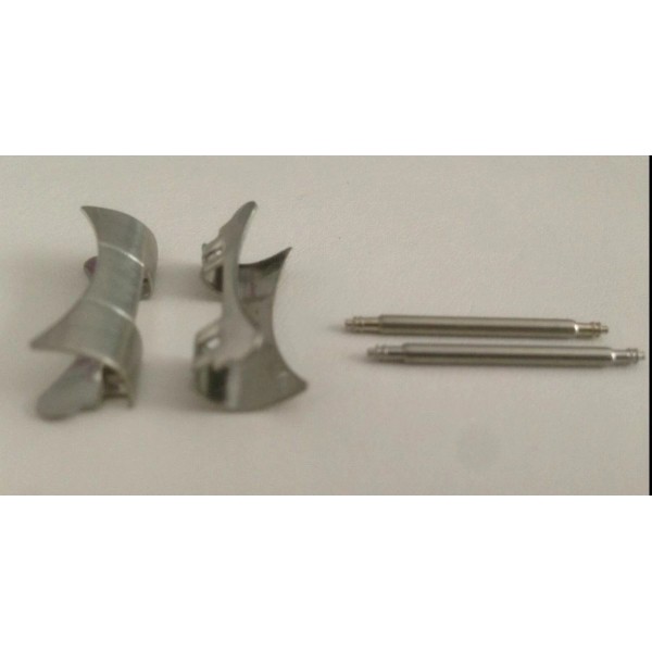 Unbranded 2 x 21mm hollow generic curved end links, 9mm