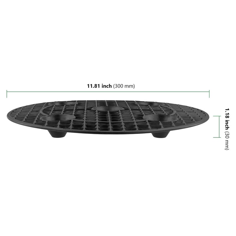 HAKZEON 20 PCS 12 Inch Plant Level Pot Elevator, Black