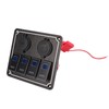 Rocker Switch Panel 4 Gang 12‑24V 5 Pin Blue Light