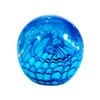 Dream Glow Luminous paperweight, 243 (Approx. 7 cm) White Blue Wave Glass Ball, paperw Eight
