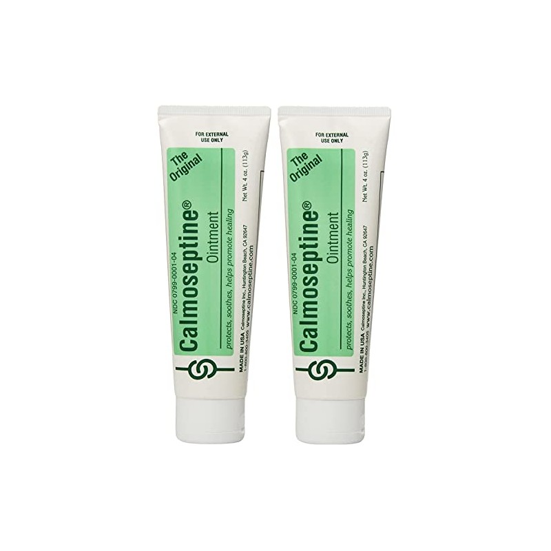 Calmoseptine Ointment Tube, 4 Ounce (Pack of 2)