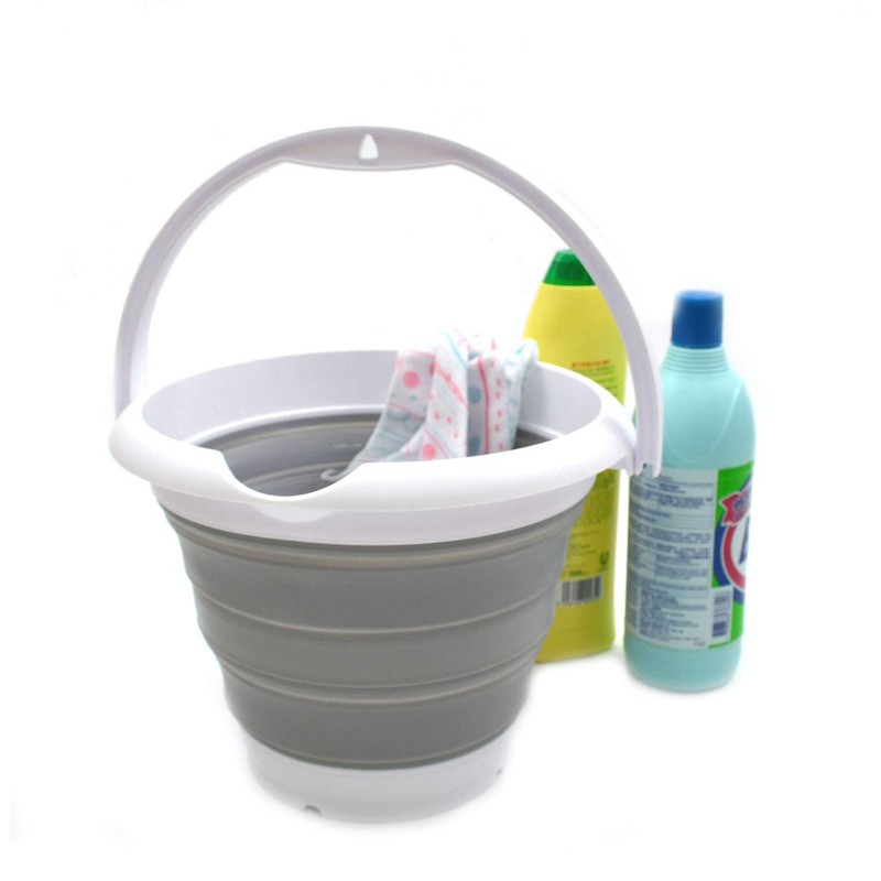 SAMMART 5L Collapsible Fishing Bucke - Foldable Round Tub -