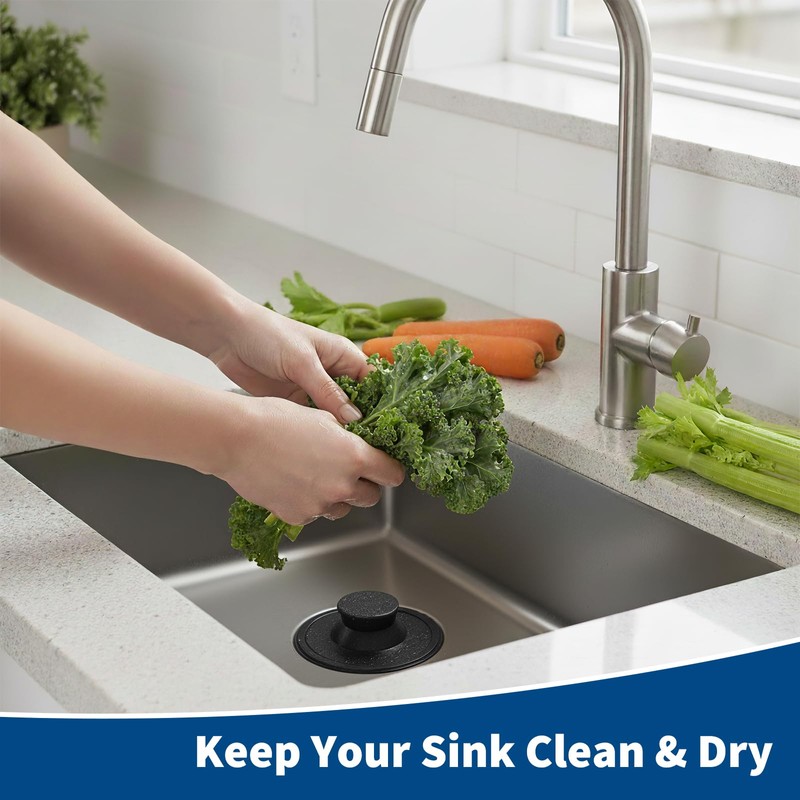 2 Pack Kitchen Sink Stopper, Garbage Disposal Dishwasher Plug Cap,