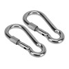 2pcs Stainless Steel Locking Clip Outdoor Camping Locking Buckle for