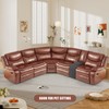 VANSOFY Extra Large Reclining Sectional Couch Covers, Waterproof 5-Piece Sofa