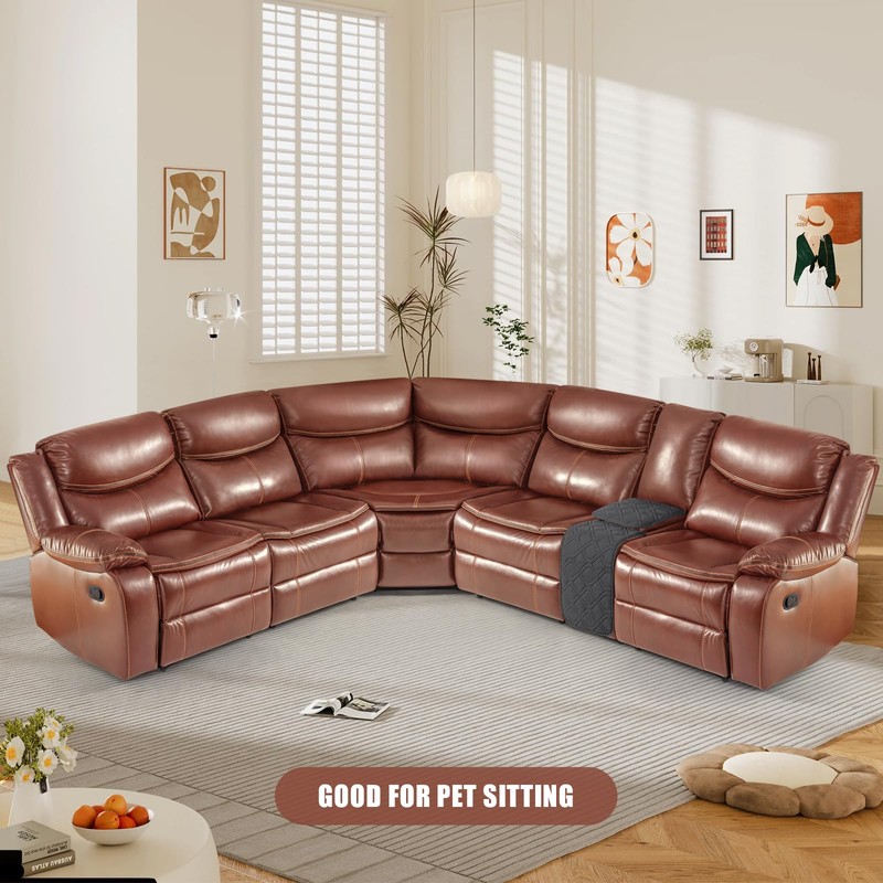 VANSOFY Extra Large Reclining Sectional Couch Covers, Waterproof 5-Piece Sofa
