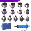 Swpeet 14Pcs 14 in 1 Gasket Hollow Punch Kit -