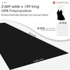 Black Carpet Runner for Party,140GSM 2.6FTx15FT Carpet Party Decorations,Black Runway