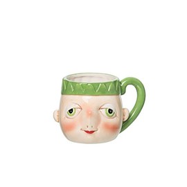 C&F Home Bartholomew Elf Gathered Traditions Joe Spencer Figure Dimensional Mug Green