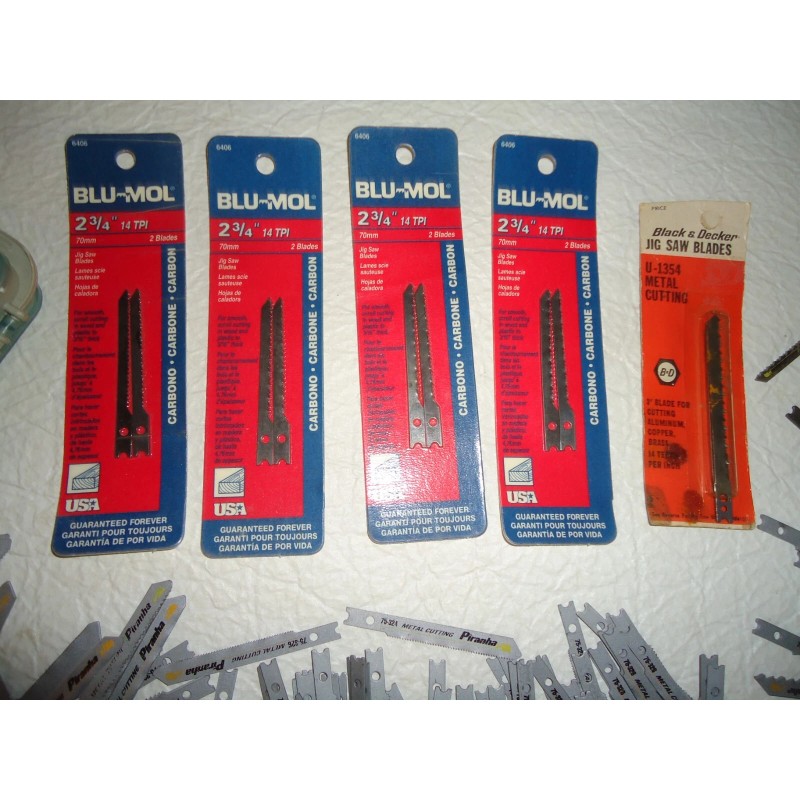 BLACK+DECKER Over 120 jigsaw blades assorted - Piranha Blu Mol