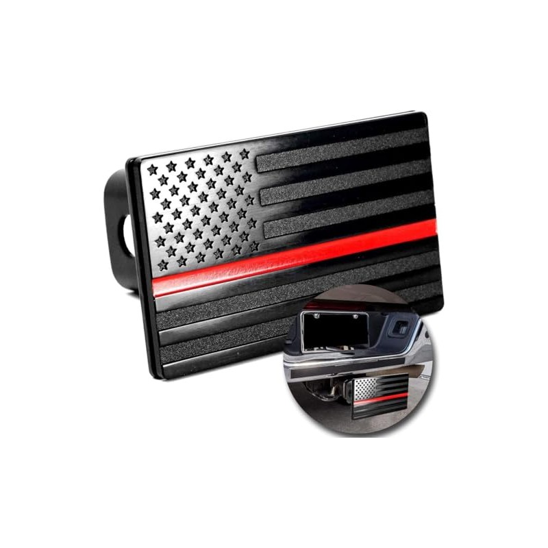ZONETECH American Flag Hitch Cover – Metal US Trailer Hitch