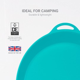 Lifeventure Ellipse Plastic Plate For Camping, Travel & Outdoor - Teal