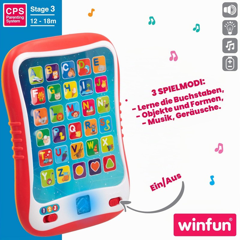 WinFun Educational Tablet with Light & Sounds (Spanish) (colorbaby 44256)