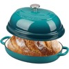 EDGING CASTING Enameled Oval Cast Iron Dutch Oven Pot with