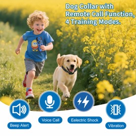 WITPAW Dog Shock Collar 4900FT Dog Training Collar with Remote/Call Function/Light IP67 Waterproof Electric Collar for Dogs Rechargeable E-Collar for All Breeds, 4 Training Modes(10-120Ibs)