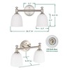 Ntsunxeko Bathroom Vanity Light, 2-Light Bathroom Light Fixtures Over Mirror,