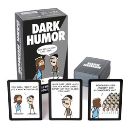 Wer lacht, verliert! Dark Humour Card Game Beyond Good and Evil for Fans of Black Humour, Sarcasm, Taboo Break and Irony. Jesus Meets Hitler!