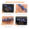 Beavorty 3pcs Wedding Crystal Hair Comb Decorative Comb Rhinestones Bridal