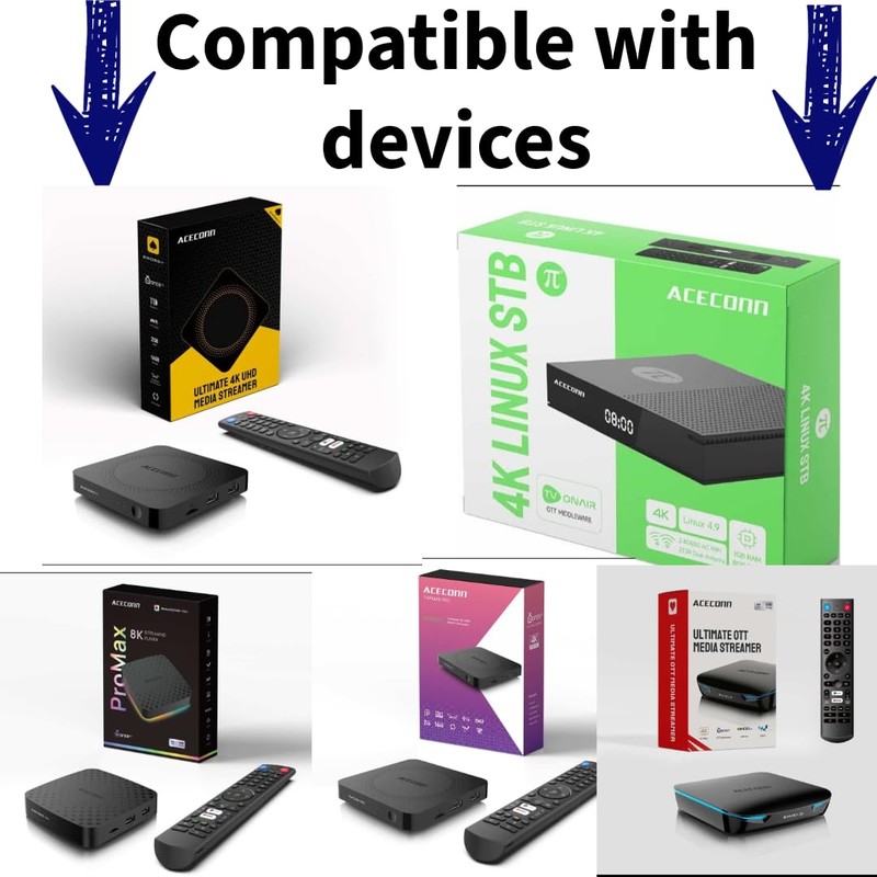 Tv Plus Pro Remote and 4k Linux Stb, Shield Android