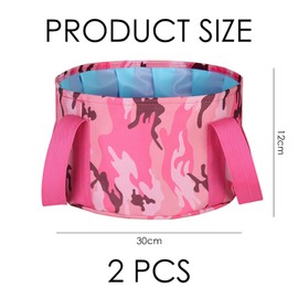 2-piece foot bath, portable foot bath, foldable foot bath, foot care accessories can be used for travel, camping and business trips.