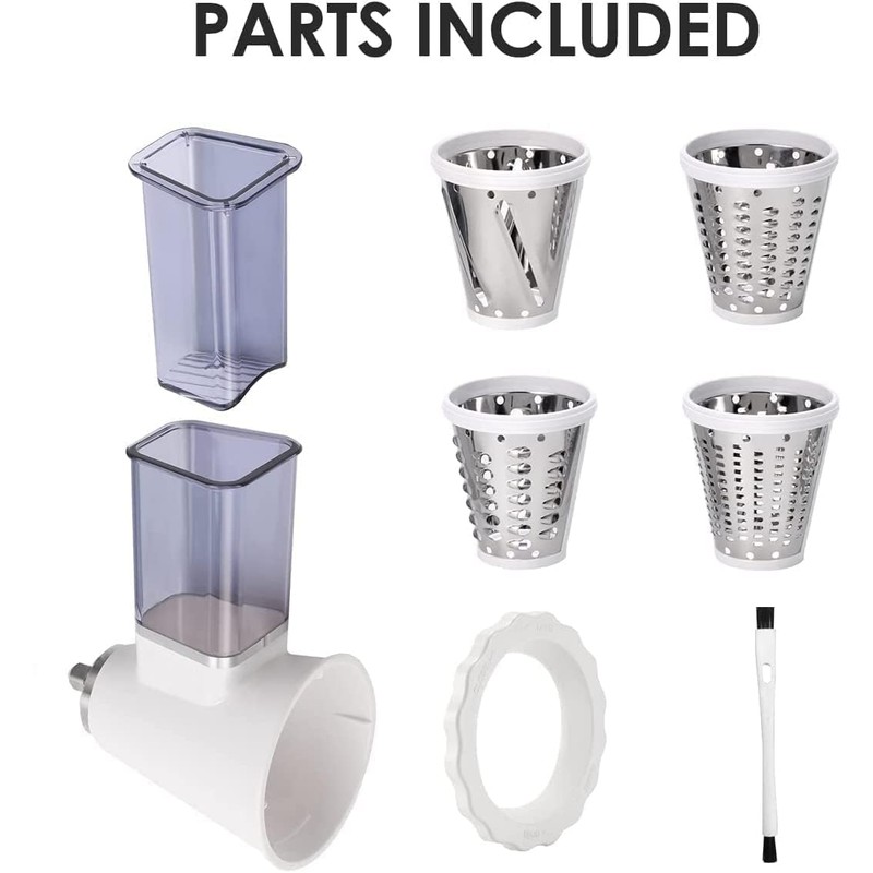 ZACME Slicer/Shredder Attachment for ZACME Stand Mixers, Cheese Grater &