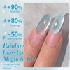 BORN PRETTY Blue Cat Magnetic Eye Gel Nail Polish Rainbow