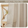 RYB HOME Semi Sheer Linen Curtains - Light Reducing Bedroom