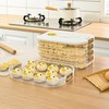 Wagiklau 4-Layer Food Storage Container, Stackable Snack Container with Lid,