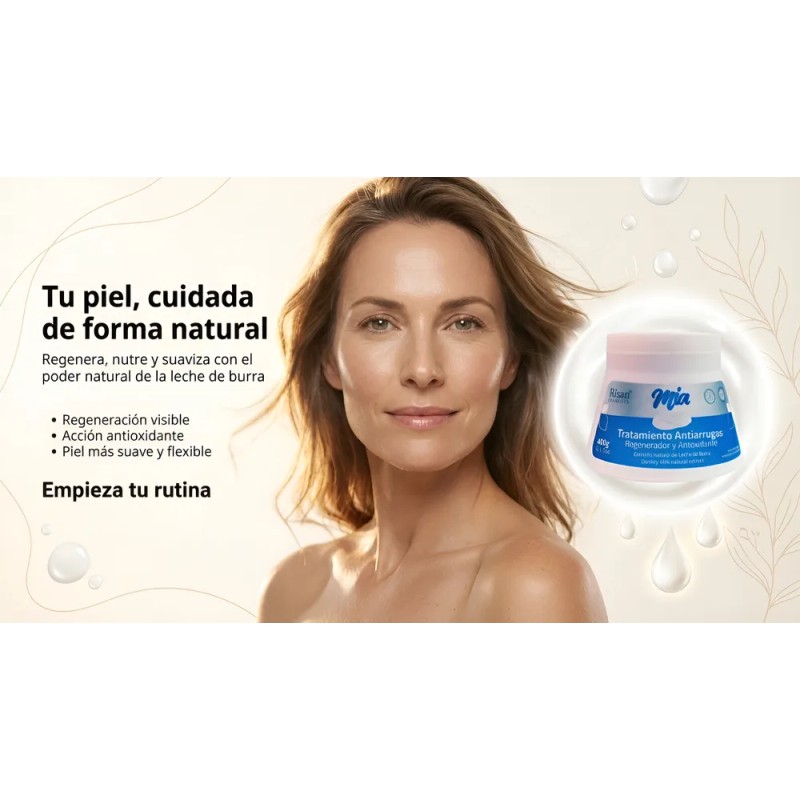 Crema Antiarrugas Leche De Burra Pack X2 | Piel Más