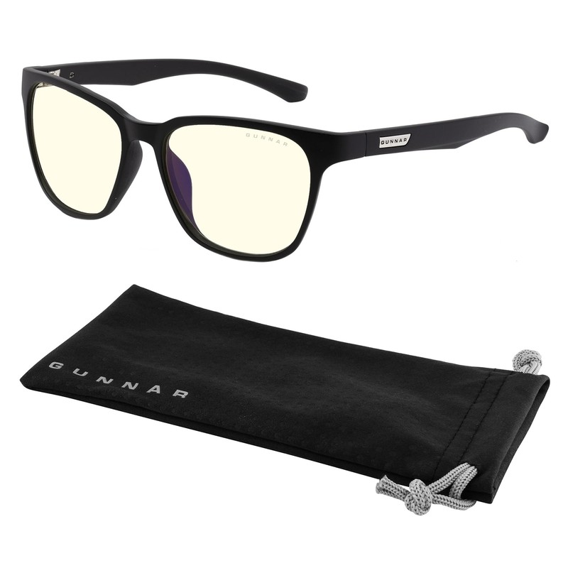 GUNNAR Gaming Glasses - Berkeley Onyx Clear Lens - Blue