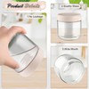 6 Pcs 300ml/10oz Glass Jars Wide Mouth Glass Food Storage