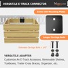 MorScan 4 Pack E-Track Connector with Square Plates, E Track
