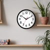 DAXSMY Wall Clock Analog 10 Inch Silent Non Ticking Battery
