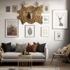 Dunzy 4 Pcs Mini Leopard Print Rug Cheetah Table Placemat,