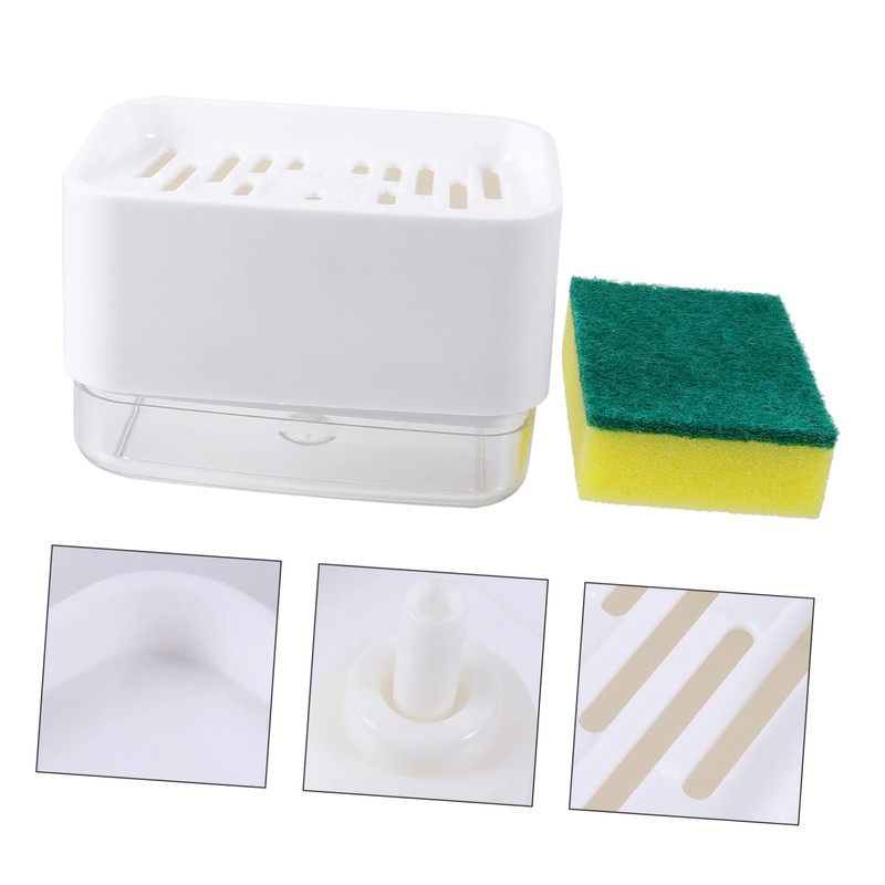 VICASKY 1 Set Dishwashing Soap Holder Press Soap Dispenser with