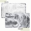 BOXIMIAO Tablecloth with Elastic Edge White Grey Marble Texture Rectangle