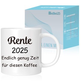 Mugs with Retirement 2025 - Finally Enough Time for This Coffee! Retirement Gifts, Women, Men and Beginners, Retirement Entrance, Farewell Gift Colleagues